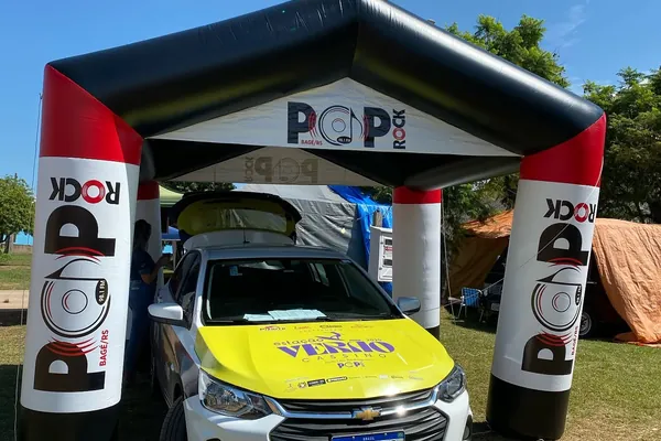 Cobertura de evento da Pop Rock Bagé nas ruas