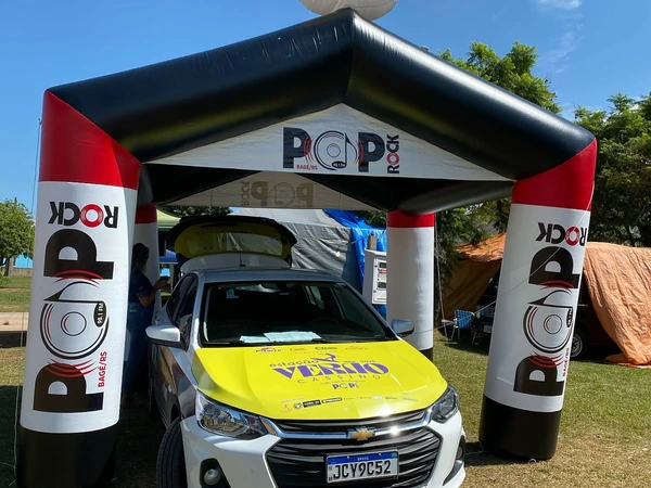 Cobertura de evento da Pop Rock Bagé nas ruas